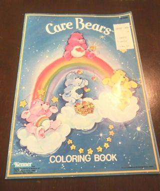 Vintage 1982 The Care Bears Coloring Book By Kenner