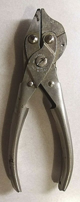 Vintage Sargent Parallel Pliers Side Cutters Crimpers 6 1/2 " Haven Conn Usa