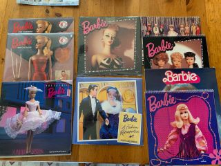 Vintage Barbie Calendars Some Still Years: 85,  89,  90,  91,  96,  97,  97,  01