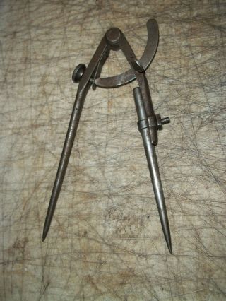 Vintage Machinist Mechanic Tool 7 " Sargent Calipers Compass Drafting