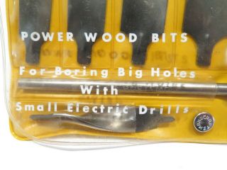Vintage Craftsman Power Wood Bits Set No.  9 - 2082 2