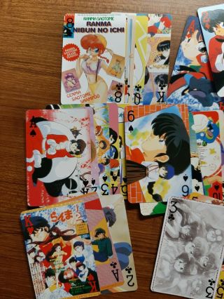 Japanese Anime Manga Cartoon Playing Cards RANMA 1/2 Complete Deck Rare 3