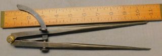 Peck Stow & Wilcox / P.  S.  & W.  Co.  Cast Steel 10 " Dividers
