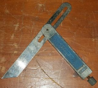 Vintage Stanley 18tb Aluminum Handle Sliding Locking T - Bevel Carpenter 