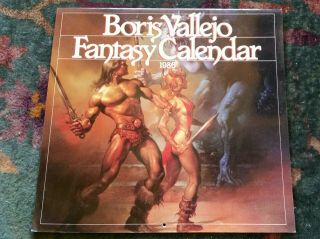 Boris Vallejo 1986 Fantasy Calendar In