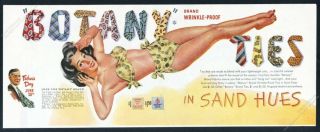 1948 Pinup Pin - Up Woman Swimsuit Art Botany Men 