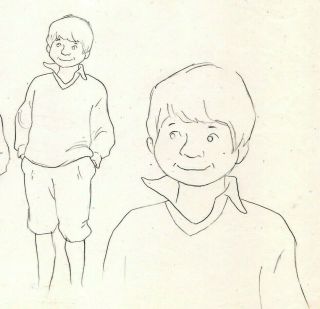 These Are The Days Animation Production Drawing / Hanna - Barbera 1974 3