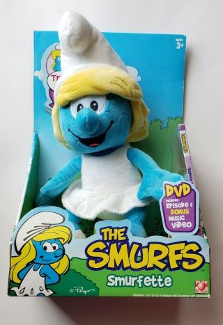 Talking Plush Smurfette With Dvd & Music Video (still In Package)
