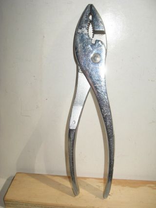 Vintage Craftsman 45373 Adjustable Slip Joint Pliers,  8 ",  W/cutter,