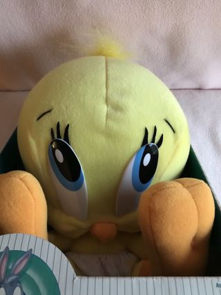 Baby Tweety Bird Cherished Chums Looney Tunes Wb Stuffed Animal Plush Yellow