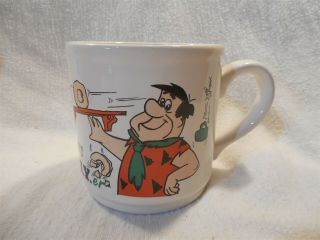 Flintstones 1993 Kilncraft Large Ceramic Coffee Mug World 