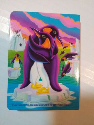 Vintage Lisa Frank Snap Notepad Penguin Pals 3x4 inches 3