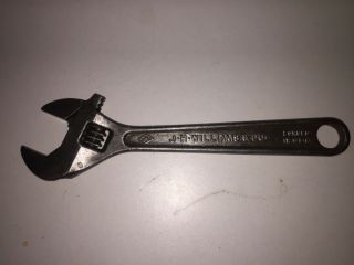 Vintage " J.  H.  Williams & Co Usa " Adjustable Crescent Wrench 8 "