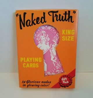 Vintage Naked Truth King Size Playing Cards - 52 Cards,  2 Jokers - Pinup Girls