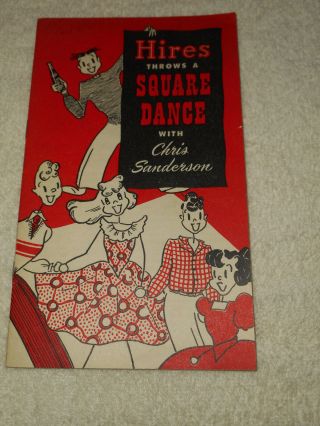 1950 Hires Root Beer Throws A Square Dance Instructional Booklet Soda