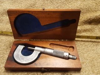 Vintage Brown & Sharpe Thread Micrometer Us & V 14 - 20 Has Etchings