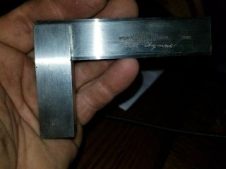 Brown & Sharpe No.  542 Steel Square W/beveled Edge Machinist Tool