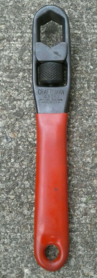 Vintage Craftsman 43381 Adjustable Box End Wrench