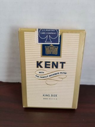 Kent Cigarettes Playing Cards Us Playing Card Company Intact Stamp Seal
