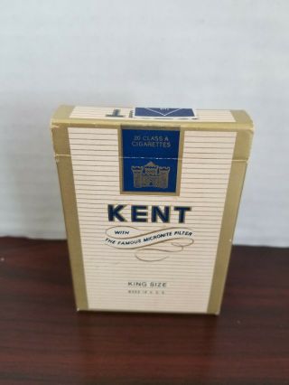 Kent Cigarettes Playing Cards US Playing Card Company Intact Stamp Seal 2