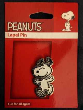 Peanuts Snoopy Happy Dance Metal Lapel Pin