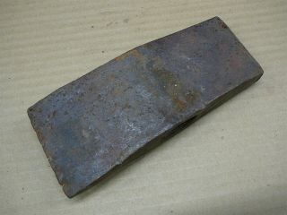 Antique Blacksmith Forged Stone Mason Hammer Axe Head No Handle - Marked