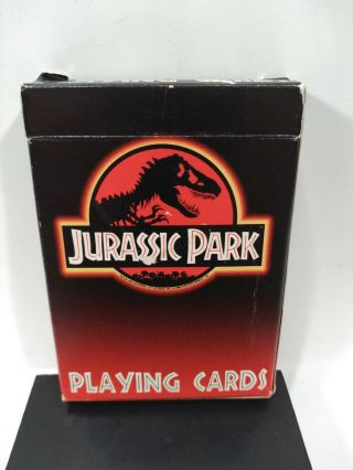 Vintage Deck Of Jurassic Park Playing Cards Made By Us Playing Card Co Usa 1993