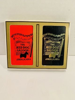 Red Dog Saloon Juneau Alaska Playing Cards - 2 Deck Set