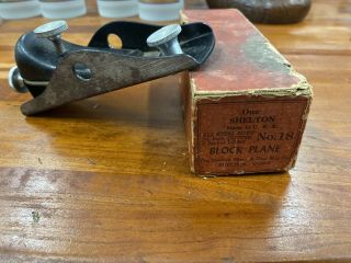 Shelton No.  18 All Steel Block Plane With Box
