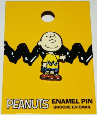 Peanuts Comic Strip Animated Charlie Brown Figure Enamel Metal Pin