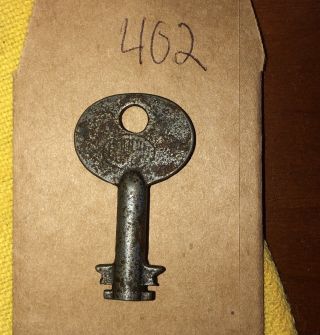 Antique Corbin Lock 106p Double Bit Steamer Chest Padlock Trunk Lever Key - 402