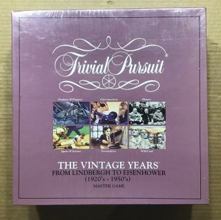 Trivial Pursuit The Vintage Years Master Game: 1920s To 1950s Factory