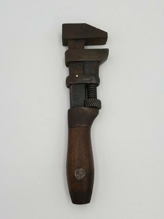 Antique Tools Adjustable Monkey Wrench • Coes W&b 1880 Vintage Railroad Tool ☆us