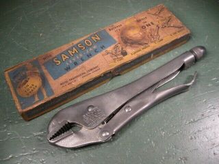 Old Vintage Mechanics Tools Samson " Vise - Grips " W/ Box