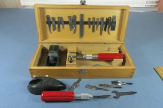 29 Piece X - Acto Set With Plane Cutters Draw Knife Gouge Blades