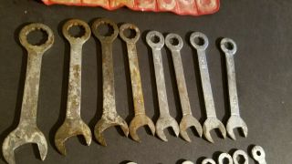Vintage 18 Piece Box,  Open End Combination Ignition Wrench Set Made In Japan 3