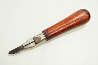 Vintage Hyde Mfg.  Retractable Knife - Leather,  Saddler 