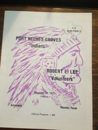 Port Neches Groves Indians V.  Robert E.  Lee Volunteers Dec.  
