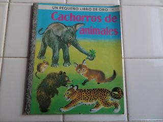 Wild Animal Babies,  A Little Golden Book,  1981 (spanish Softcover)
