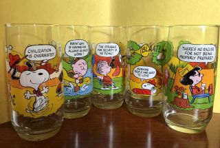 Snoopy Peanuts Mcdonald’s Vintage Complete Set Of 5