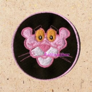 The Pink Panther Face Logo Patch Inspector Clouseau Cartoon Show Embroidered