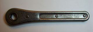 Vintage Sherman - Klove Co. ,  1/2  Hex Drive Ratchet Wrench No.  10570,  S - K Tools