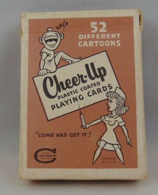 Cheer Up Vintage Playing Cards Washaw 52 Different Designs