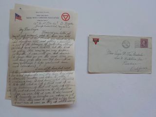 Wwi Letter 1918 Several Home Sick Boys War Vtg Old Ww I Pasadena California Ww1