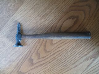 Vintage Hammer Tool Fairmount 164 - G Auto Body Hammer Wood Handle