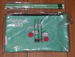 Funko Mob Psycho 100 Pencil Bag & 2 Pencils Crunchyroll Hot Topic Exclusive