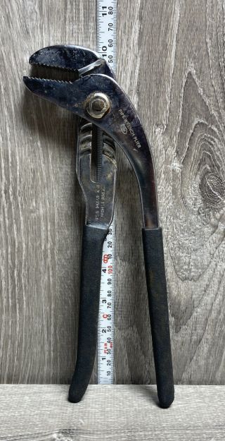Vintage Craftsman 9 - 45394 Channellock Style Pipe Wrench Pliers - 10 " Long - Usa