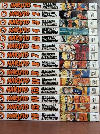Naruto By Masashi Kishimoto Volumes 1 - 9,  11,  13 - 16