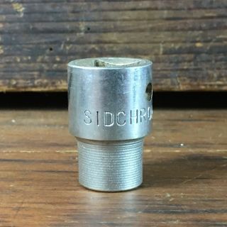 Vintage Sidchrome 7/16 " Af 1/2 " Dr Socket Made In Australia