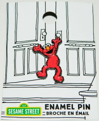 Sesame Street Tv Show Elmo Dancing With Arms Out Metal Enamel Pin